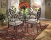 Top-selling hand forging indoor wrought iron table and chairs