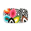 Eco friendly multicoloured custom print melamine food serving plate dish 13.5 inch decorative trays rectangular custom platter