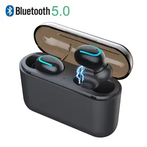 Mobile accessories 2019 Mini In Ear Wireless Blue tooth 5.0 Earphone Bass Stereo Sport Earbuds for Microphone
