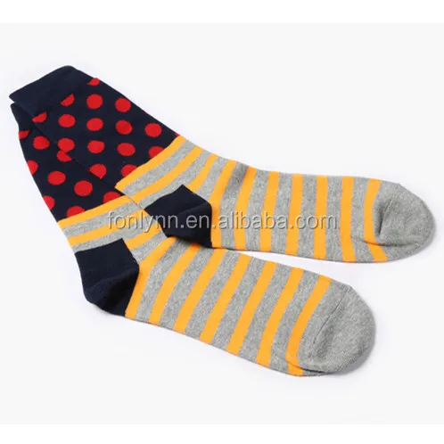 wholesale custom cotton crew print colorful funny men sport happy design socks