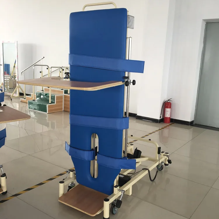 Popular hospital furniture rehabilitation equipment electric vertical bed/tilt table