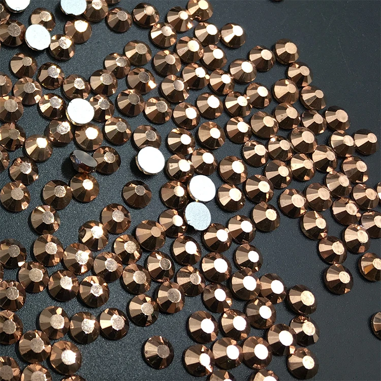 

C&Y Rose Gold Non Hotfix Flatback Mix Size Rhinestone for DIY
