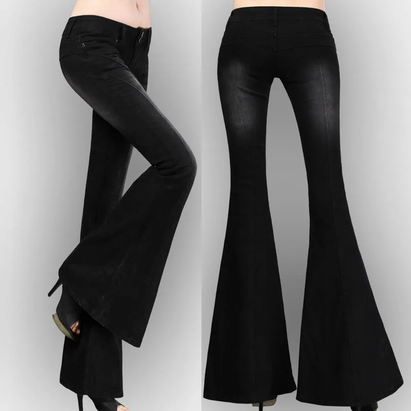 Online Get Cheap Black Bell Bottom Jeans -Aliexpress.com