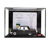Black riser Deluxe Clear Acrylic Memorabilia Display Case