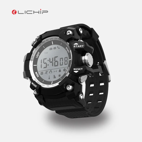 

LICHIP new item L-F2 smart watch bracelet,Altitude,IP68 waterproof,pedometer,Environmental Silicone Strap,Air pressure, Black;blue;green