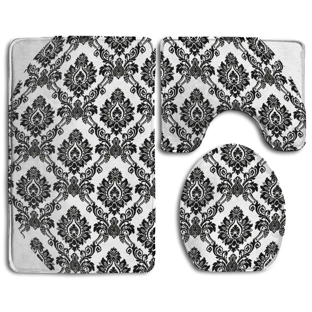 Damask Bathroom Rugs Bryont Blog