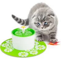 

2019 Flower Style Automatic Electric Automatic Dog Cat Drinking Feeder Pet water Fountain for Small Middle Dog or Cat