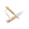 Melason Synthetic Bristle Custom Single Wood Nose Clean Brush With String To Remove and Clean Blackhead BrushTools