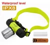 Sidiou Group 3 Mode 1800Lm T6 LED Diving Headlamp AAA/18650 Swimming Headlight Lights Waterproof Torch Lamps