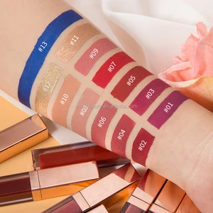 Wholesale Private label Cosmetics Custom Logo Fashion Color Matte Liquid Lipstick
