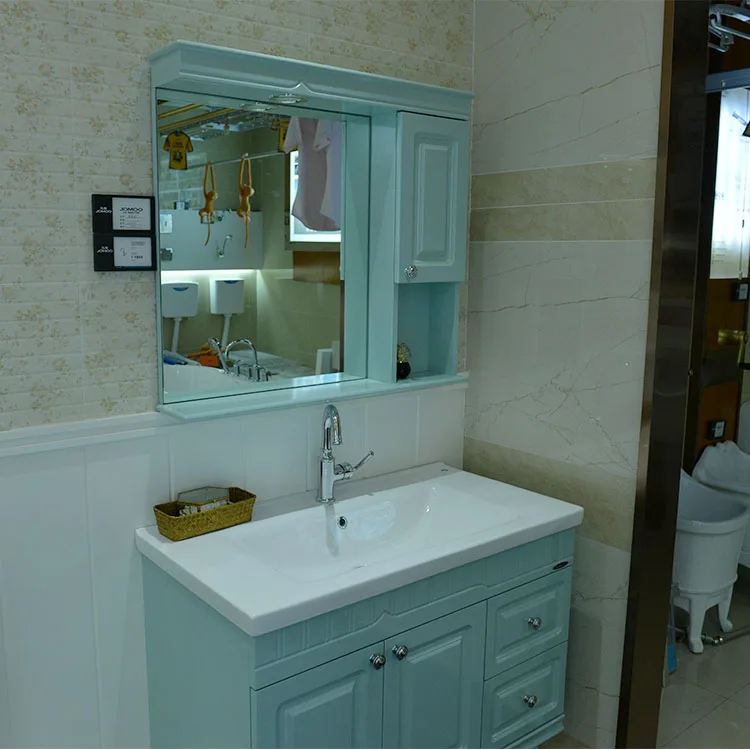 European Modern Waterproof Bathroom Mirror Vanity Cabinet,Bathroom Cabinet Corner Unit