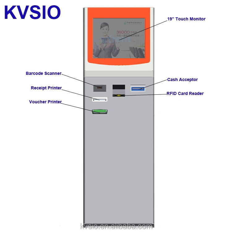 Self Service Coupon Voucher Ticket Printing Vending Kiosk Machine With Rfid Credit Card Cash Payment And Barcode Scanner View Coupon Printing Kiosk Kvsio Product Details From Shenzhen Kvsio Technology Co Ltd On Alibaba Com