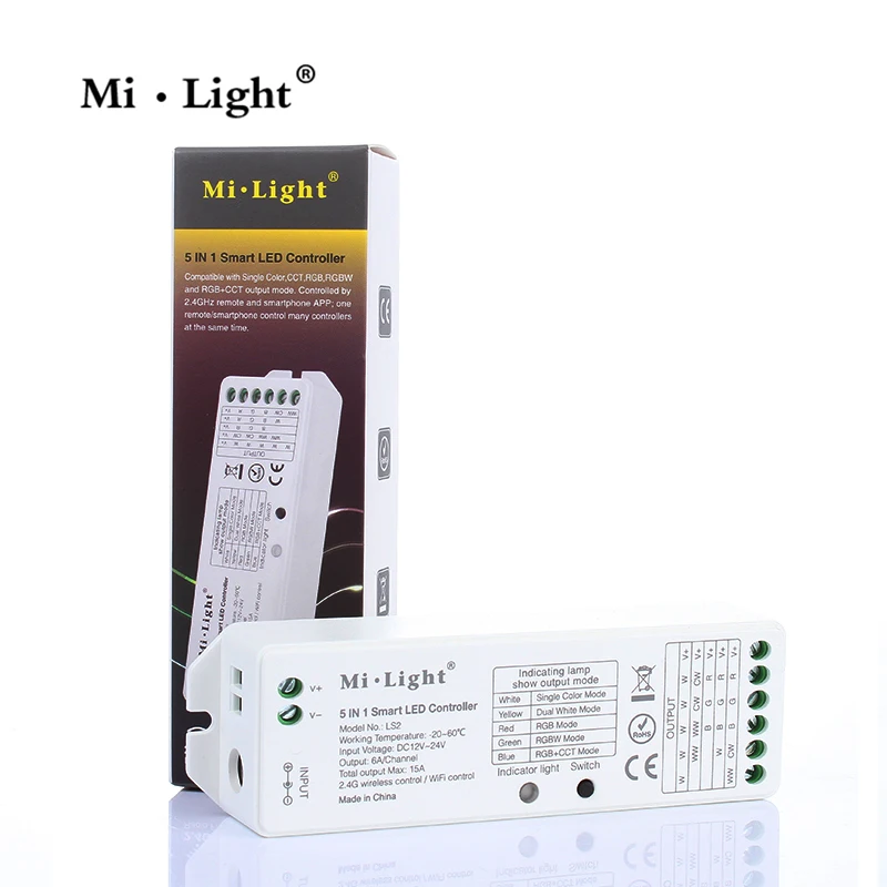 Milight LS2 2.4G Wireless 5 IN 1 Smart Led Strip Controller