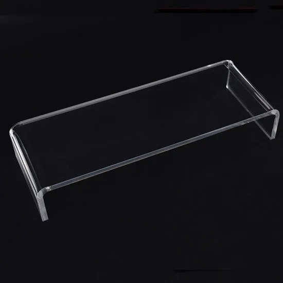 clear plastic tv stand