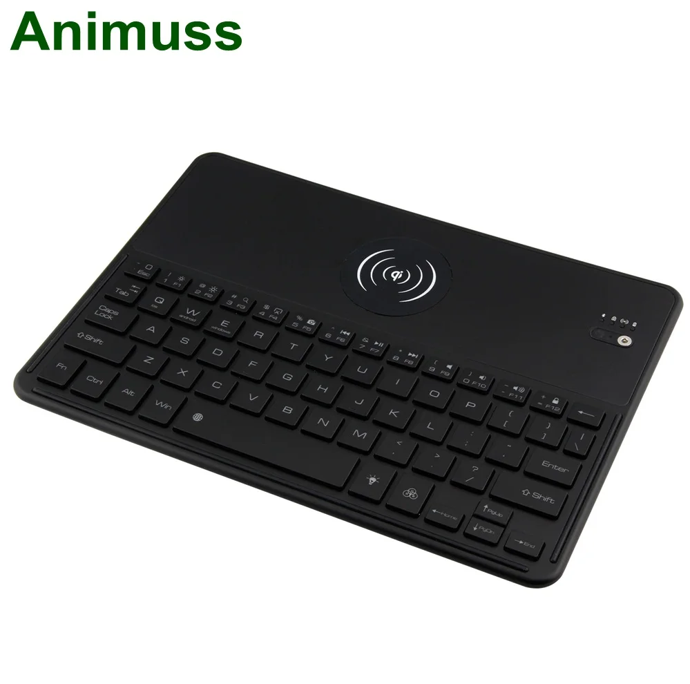 

Qi Wireless Charger Aluminium Alloy Keyboard for Tablet Phone PC