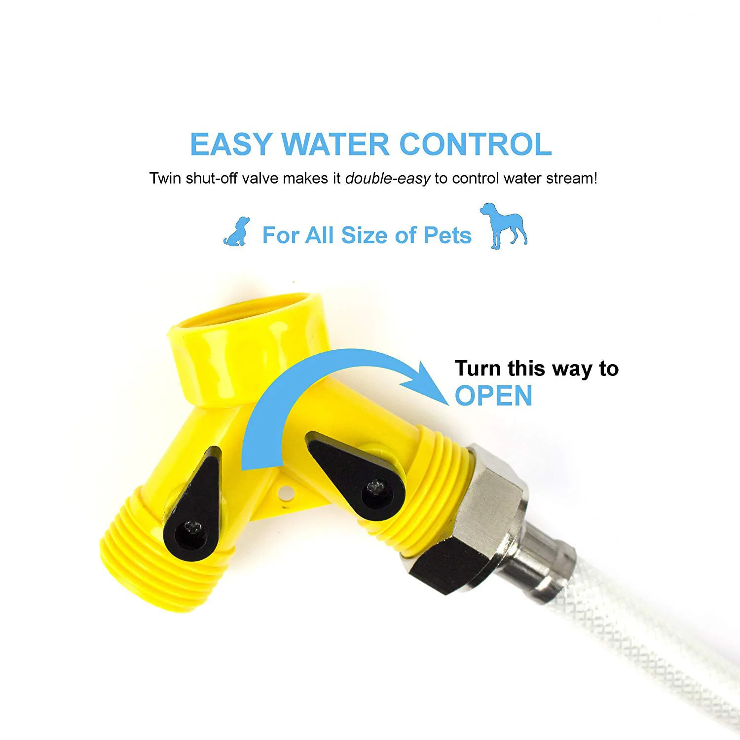 For Dog Upgraded Stainless Steel Step On Push Pedal Outdoor Pet Dog