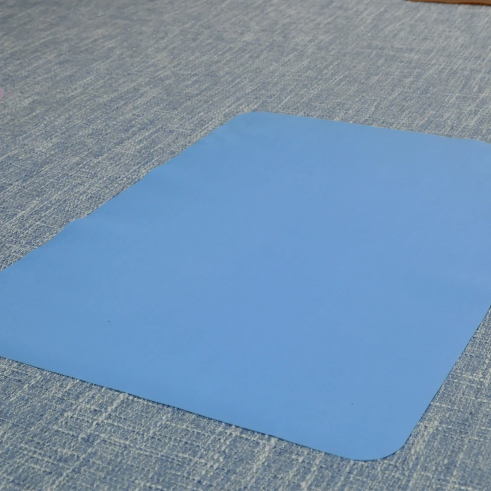 Large Blue Silicone Placemat Dining Plate Mat For Kids Toddlers Baby