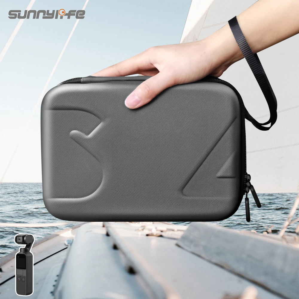 

Sunnylife Mini Portable Protective Storage Bag Carrying Case for DJI OSMO POCKET Handheld Gimbal Camera Travel Accessory, Grey