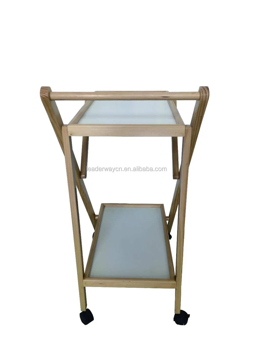 2 tier eenvoudige houten outdoor vouwen keuken opslag trolley ...