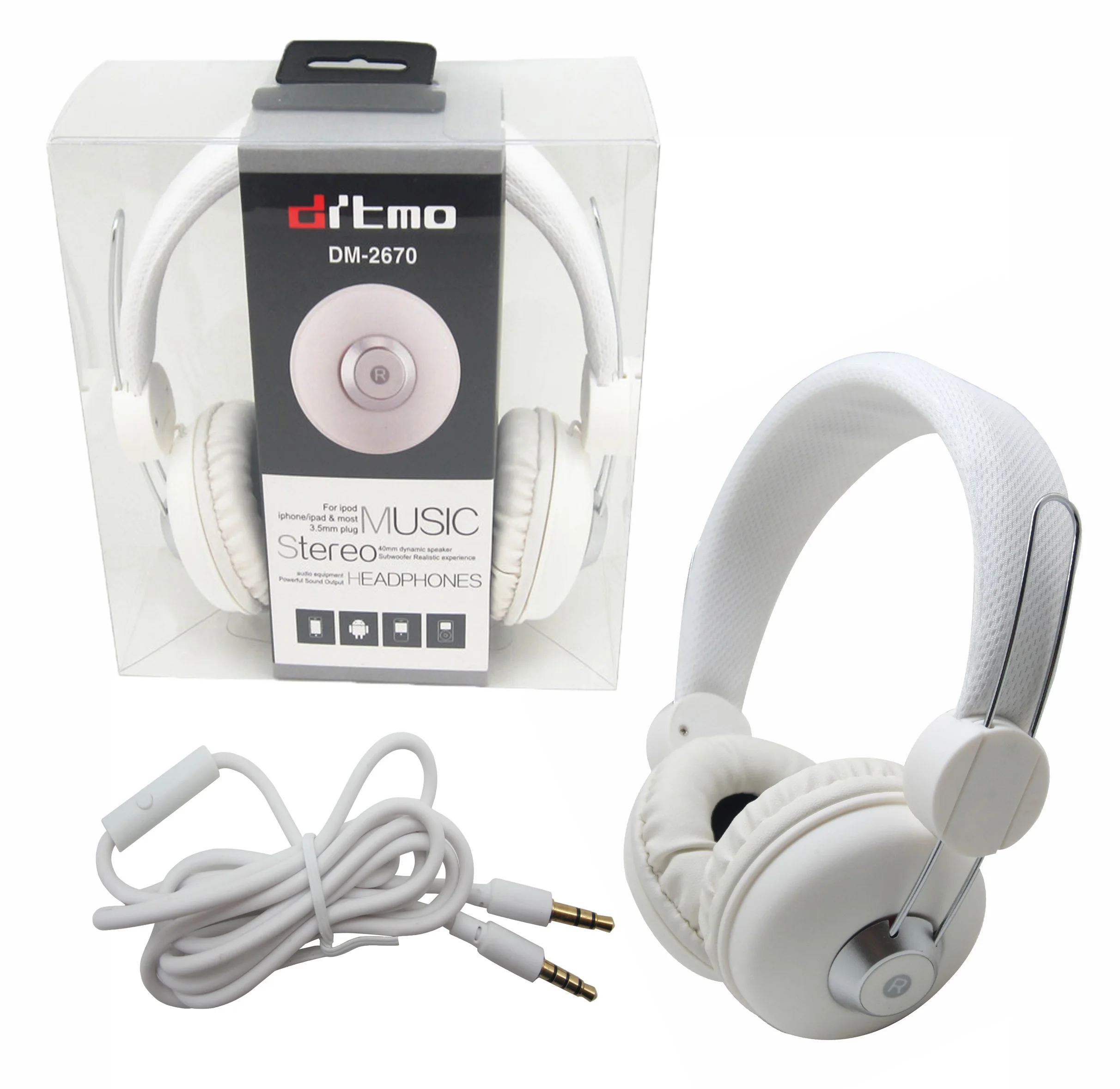 High Quality Suitable for PC and Mobile Wired Silent Disco Headphone Ear Phone