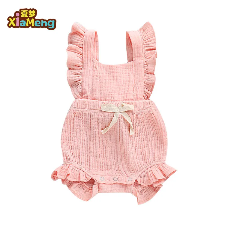 

Infant Baby Back Cross Summer Cotton Toddler Girl Romper