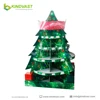 custom christmas tree shaped pallet display,supermarket display,cardboard floor display for festival gifts