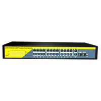 

24 Port ethernet PoE Switch network switch with 2*1000M optical fiber port Non-managed switch