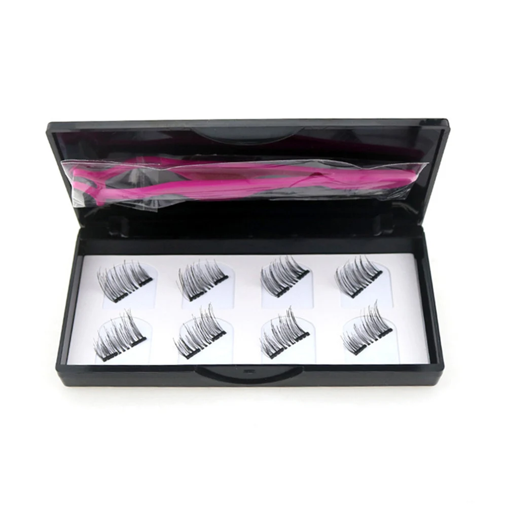 

Fashion Magnetic Lashes Reusable 3D False Eyelashes Tweezers Set Eyelashes No Glue Needed Cosmetics Eye Decoration W6860