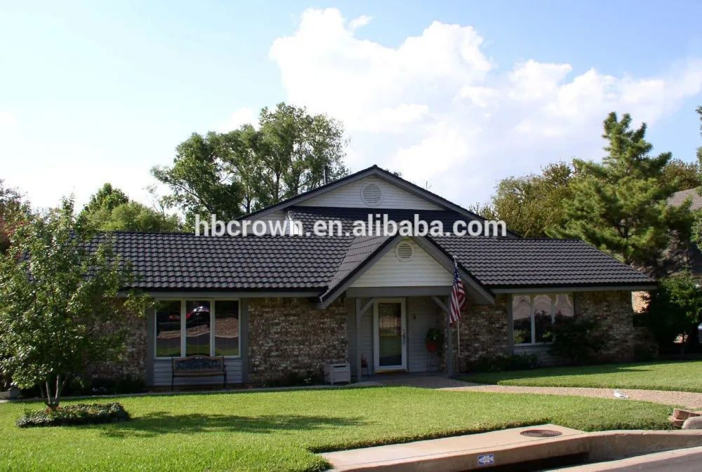 La ondulación de piedra recubiertos con teja/zinc aluminio techos de