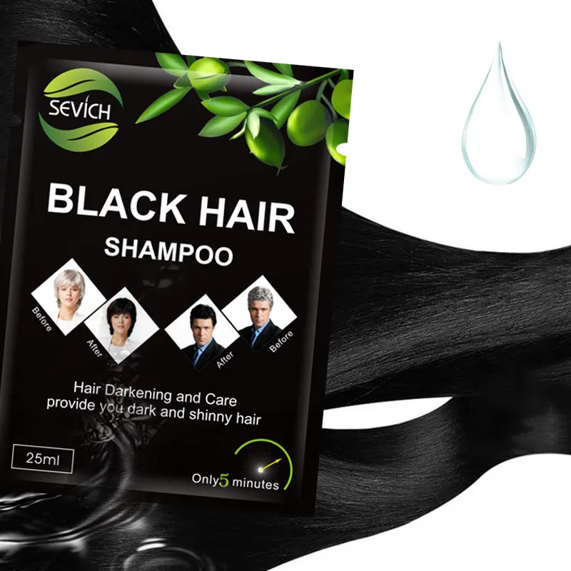 

Factory OEM customize fast magic make hair black shampoo
