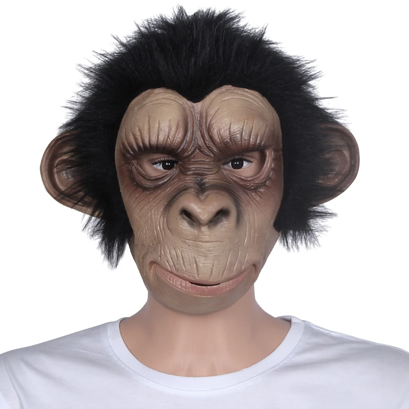 2018 Hot Selling Halloween Latex Full Head Realistic Animal Monkey Face Mask Buy Latex Mask