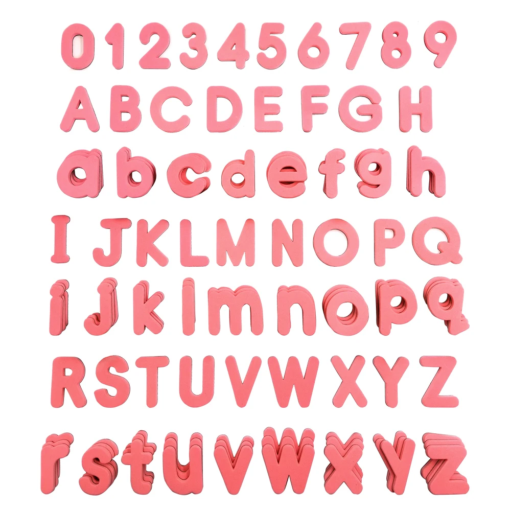 pink magnetic letters