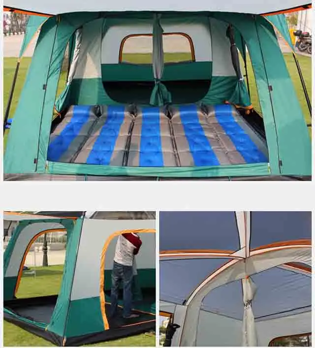 Super large space well-ventilated UV proof anti-insect easy  to set up tent family 8 persons tent camping tent C01-RS0002