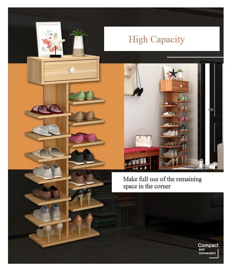 Best Selling Wood Modern Shoe Rack Holder for Living Room Shoe Cabinet