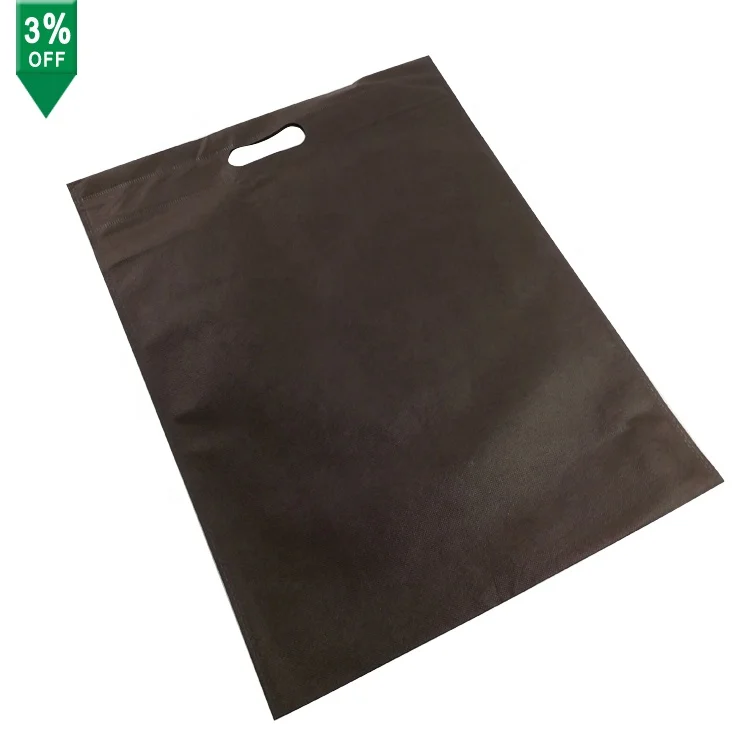 

Plain spunbond nonwoven eco bags d cut non woven fabric bag, Brown (other color can be negotiated)