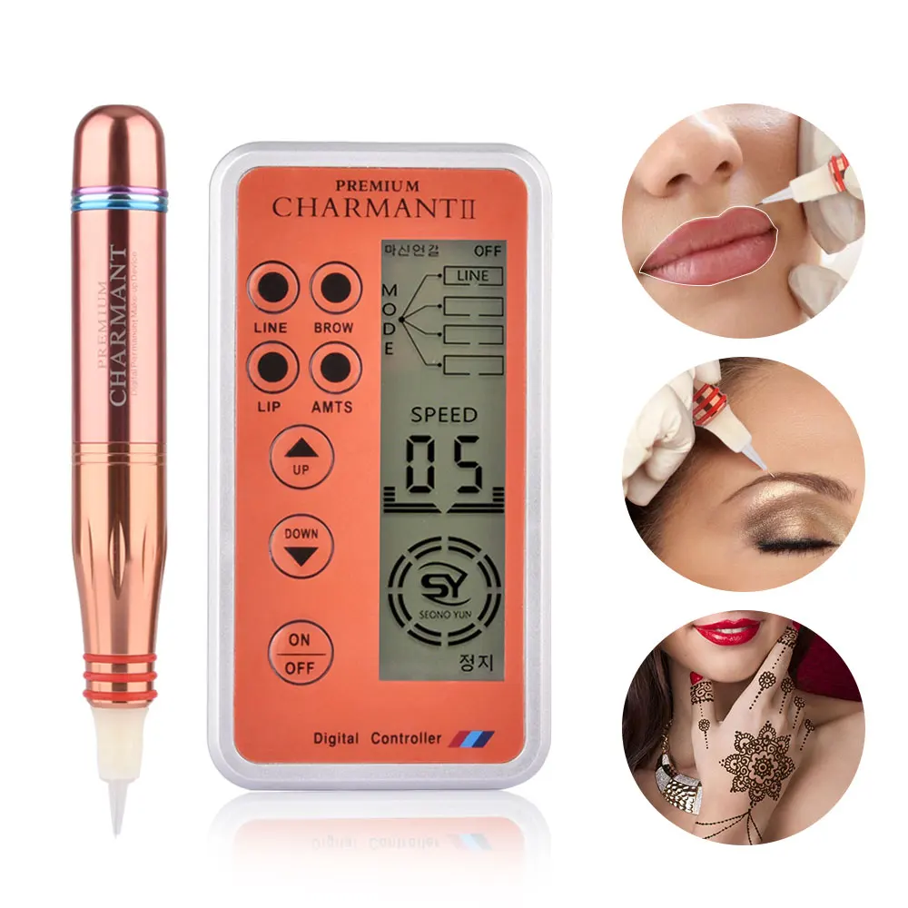 

Digital Charmant Semi-Permanent Makeup Machine Eyebrow Tattoo Machine, Orange