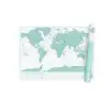 Present-day Hot Sale New Zealand Green Scratch Off World Map Poster For Study Room