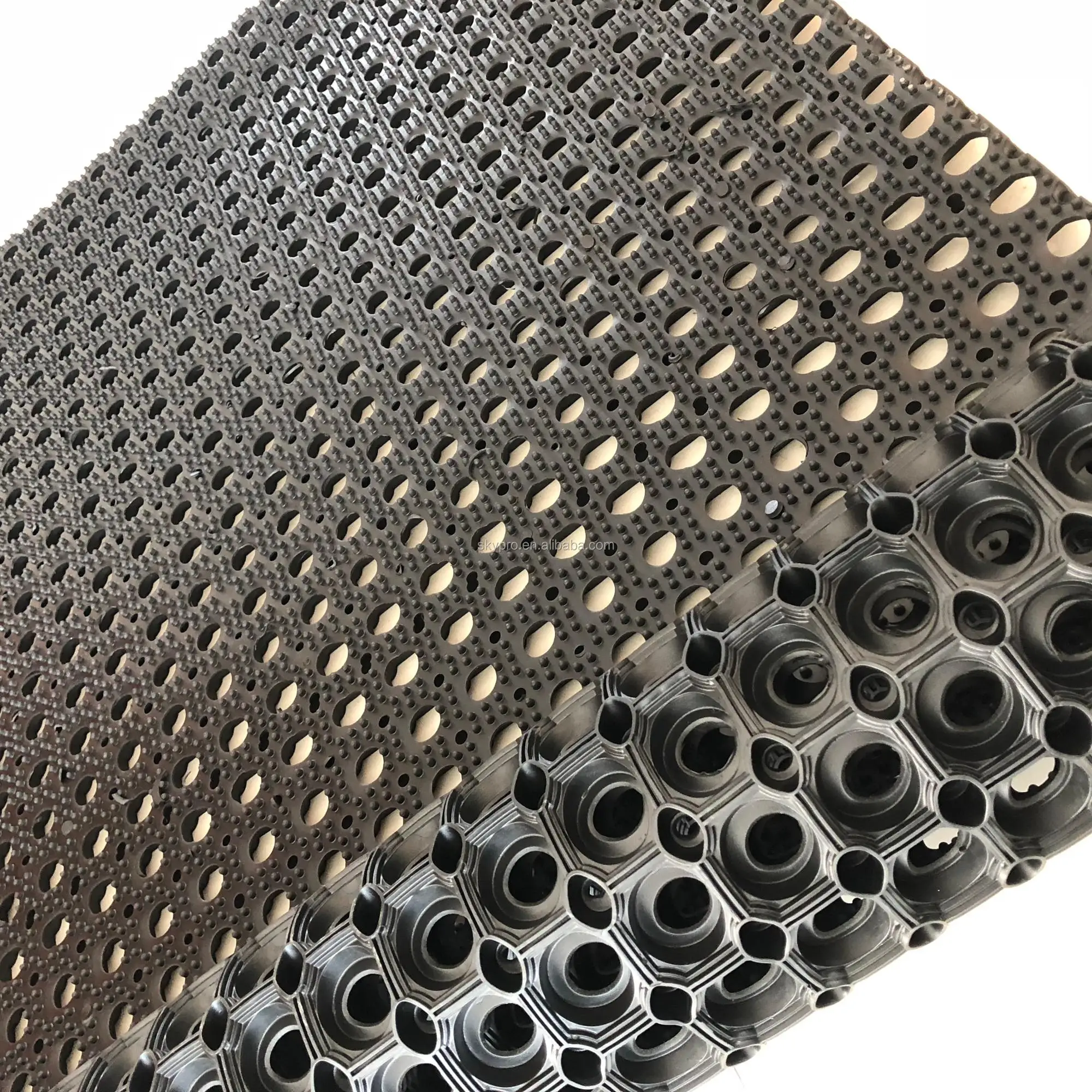 Heavy Traffic Anti-Fatigue Rubber Mat with 8mm Thickness and 90x150cm Size for High Traffic Areas