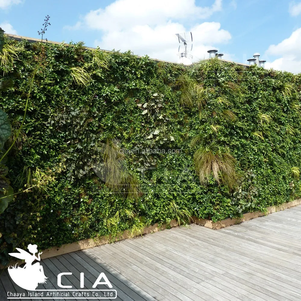 Freien vertikale garten grüne wand, Hause Garten kunstrasen-Hütten und