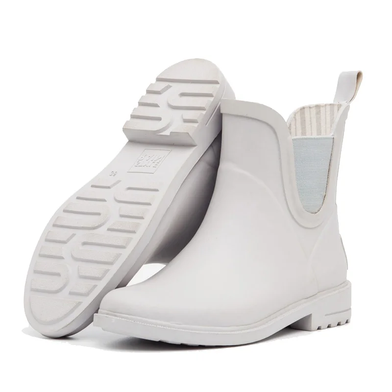 
Hotsale new design Ladies chelsea Ankle Rubber Boots Women Rubber Rain shoes 