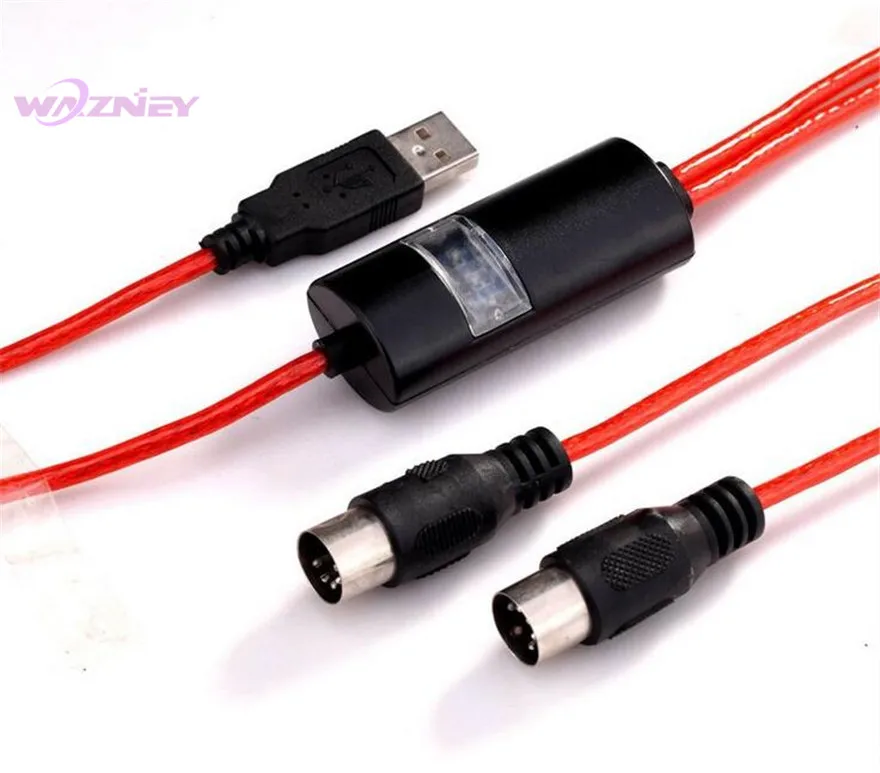 Usb To 2 Midi Interface Adapter Usb Midi Cable Converter For Pc Music ...