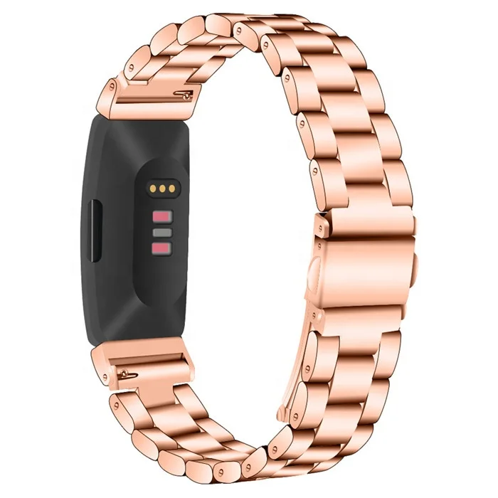 High Quality Stainless Steel Metal Strap Men Women Replacement Wristband for Fitbit Inspire HR Fitness Tracker