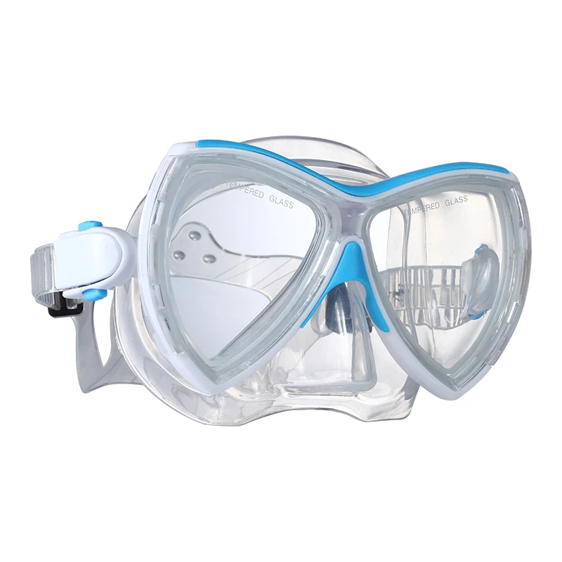 

OEM spearfishing scuba gear silicone low volume fishing face mask, Blue,pink,yellow, black