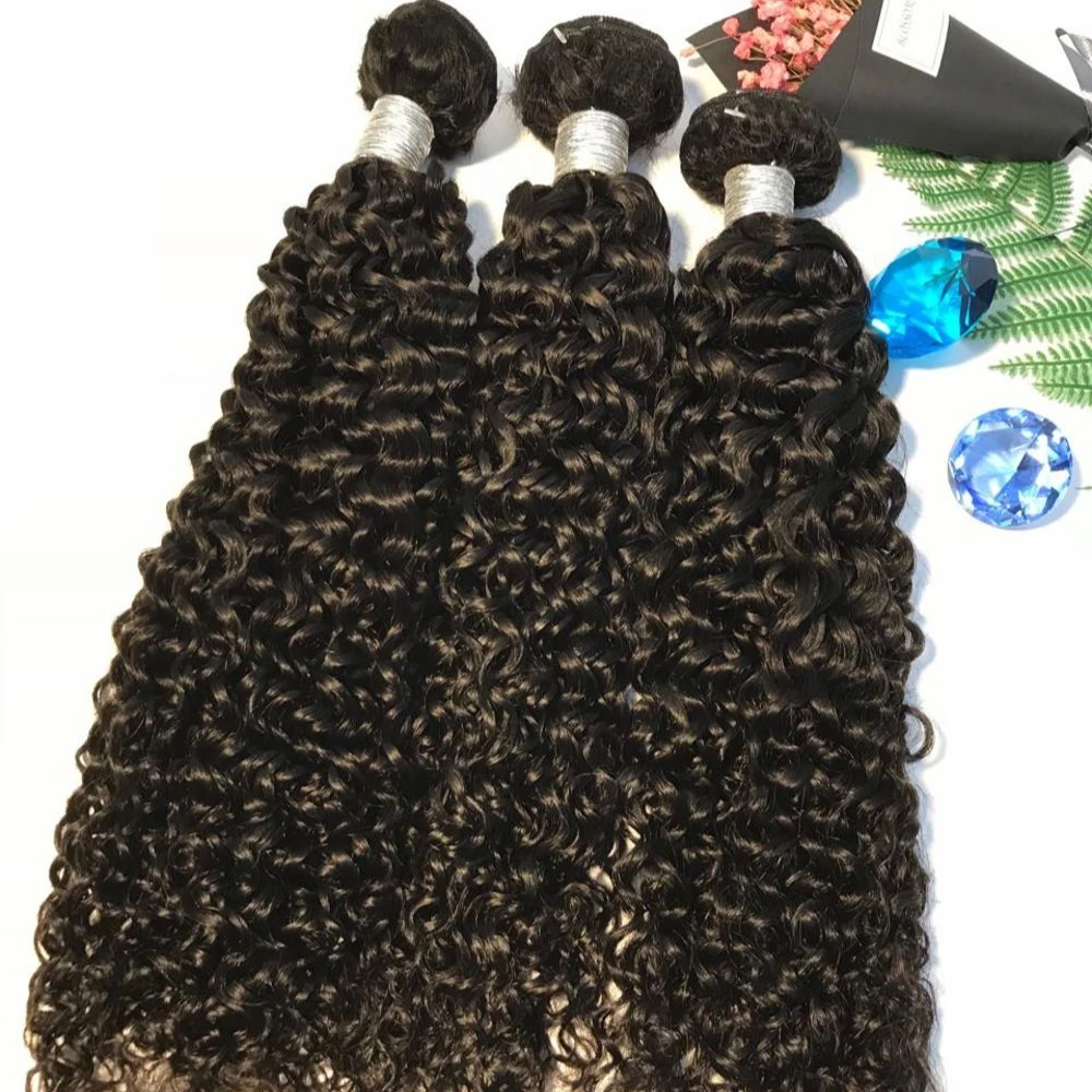 

Cambodian curly Human Hair 10a grade bundles peruvian Raw Virgin Hair Weaving Loose Kinky Curly