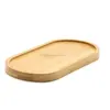 Handmade modern oval design bamboo serving tray mini bamboo unique flower plant pot