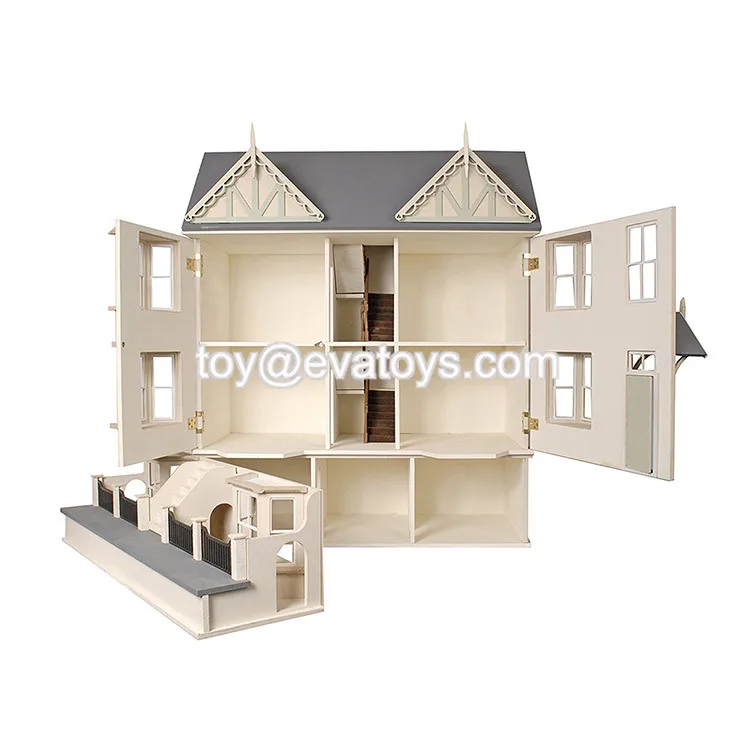 wooden victorian dollhouse kit