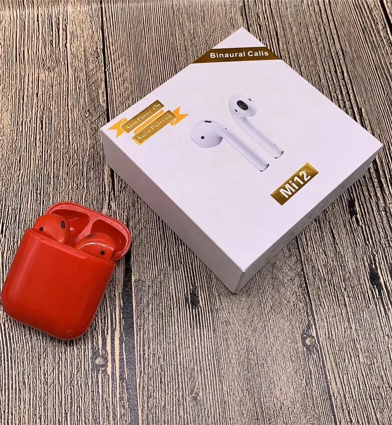 

i12 Colorful Touch Click Auto Match Intelligent 5.0 TWS Wireless i12 Earbuds, N/a