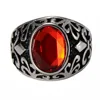 Goth punk rock restoring ancient ways of titanium steel foundry men's ring JY003