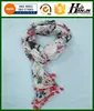 very beautiful pattern voile lace fabric scarf and muslin turban