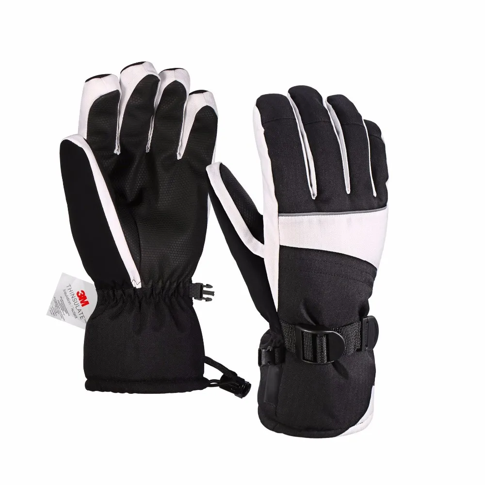 Men's Waterproof Windproof Ski Gloves,Winter Warm 3m Thinsulate Snowboard Snowmobile Gloves